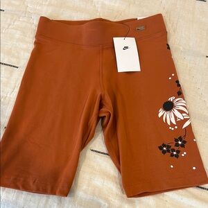 Nike Burnt Orange Floral Shorts